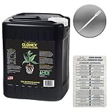 VARIOUS SIZES HYDRODYNAMICS INTERNATIONAL CLONEX LIQUID SOLUTION + TWIN CANARIES CHART & PIPETTE - 2.5 gallon
