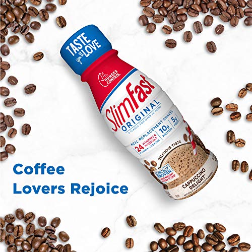 SlimFast Original Cappuccino Delight Shake Ready to Drink Weight Loss