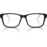 Emporio Armani mens Ea3239 Rectangular Prescription Eyewear Frames