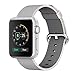 Apple Watch Series 2 Series 1 Woven Nylon band, Aokay Fine Woven Comfortable Durable Nylon Bracelet Strap Replacement Wrist Band for iWatch (42mm-Pearl)