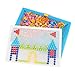 LAIMALA 296pcs Mushroom Nails Puzzle Educational Creative Mosaic Pegboard Toy with Letters Numbers