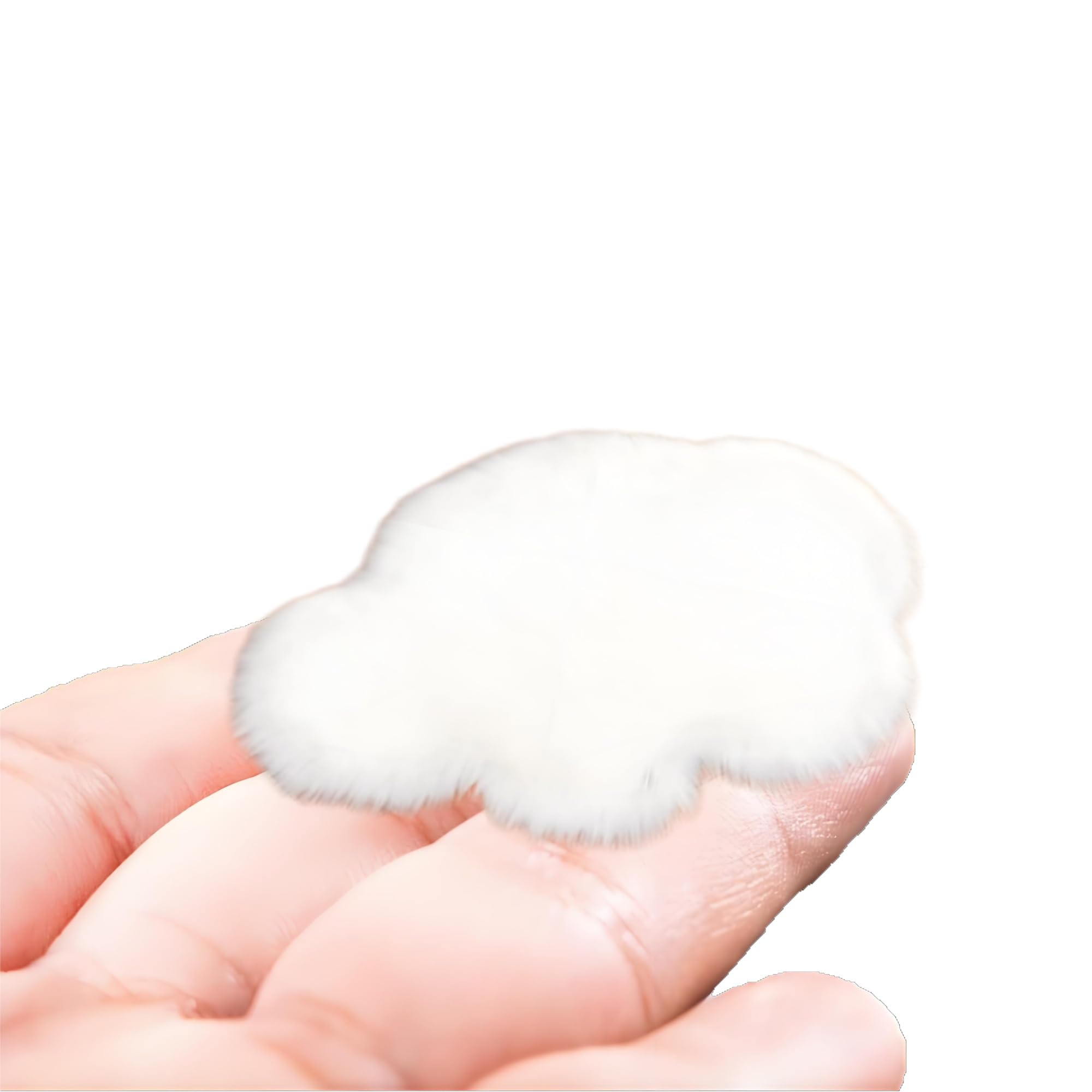 Photo 1 of 1:12 Scale Miniature Dollhouse Cloud Rug – Soft White Faux Fur Carpet, Cozy Bedroom & Living Room Accessory for Dollhouse Decoration, Mini Scene Layout, DIY Display & Micro Landscape Décor (5.8x3.8in)