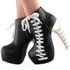 SHOW-STORY-Punk-Two-Tone-Lace-Up-Zip-High-top-Bone-Platform-Ankle-BootsLF80666