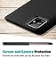 Sunnyw Samsung A51 Case, Galaxy A51 Case, Samsung Galaxy A51 Case (NOT for 5G Version) with Tempered Glass Screen Protector, Ultra Slim Ribbed TPU Shock Absorbing Scratch Resistant Case (Black)