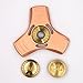 Alquar EDC Fidget Hand Spinner Pure Copper High Speed CNC Exquisitly Made, Spinning Time Up to 5 Minutes (Copper Style Tri)