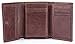 Trifold Leather Wallets for Men – 2 ID Windows Credit Card Holders RFID & Elegant Gift Box (Dark brown)