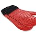 Elbee Home Heat-Resistant, Easy-Clean, Extra-Long Oven Mitts for Cooking, Baking and Grilling with Bonus Pot Holder Included