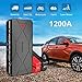 SUAOKI 1200A Peak Car Jump Starter Battery Pack 16000mAh Air Compressor (up to 7.5L Gas or 6.0L Diesel Engine) with Type-C In/Out, Quick Charge 3.0 Ports, LED light for Vehicles SUV Trucks (U18 Plus)