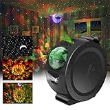Star Light Projector for Kids, 3-1 Laser Projection Lamp Moon/Star/Cloud Touch&Voice Control Universe LED Lights,Sky Laser Projector for Bedrooms, Game Rooms, Home Theatre, Party(Black)