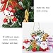 Christmas Tree Ornaments, Small Christmas Decorations for Home, Plush Hanging with Bells Decor for Xmas Tree, Santa/Snowman/Reindeer/Bear (8pcs)