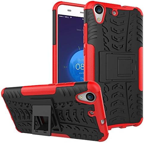 Huawei Y6 II Case, YIFOCUS Hybrid Dual Layers PC+TPU Rubber ShockProof Defender Case For Huawei Y6II