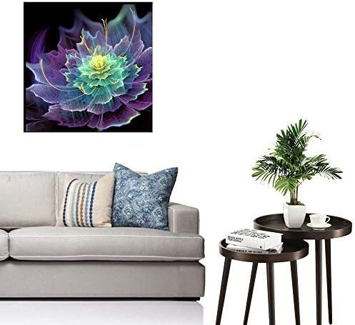 iYmitz DIY Diamond Art of 5D Embroidery Paintings Rhinestone Pasted Painting Cross Stitch Transparent Lotus Home Wall Decor Gifts (C, 30X30CM)
