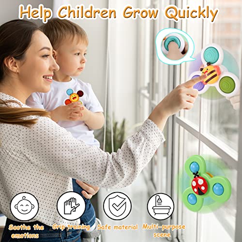 Suction Cup Spinner Toys For BabyFidget Toys For 1 2 3 4 Year Old Boys