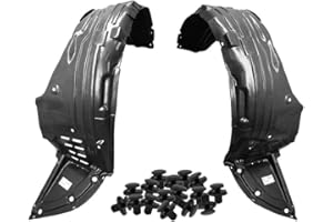 Parts N Go 2009-2014 Maxima Fender Liner Set with Clips Front Driver & Passenger Side Left Right NI1249119 NI1248119 63842ZX70A 63843ZX70A
