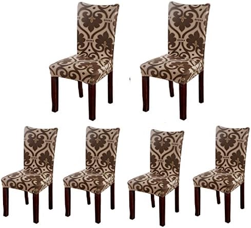 Jiuhong Stretch Removable Washable Short Dining Chair Protector Cover Slipcover