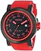 red line Men's RL-50049-BB-01-RDAS Torque Sport Black Dial Red Silicone Band Watch