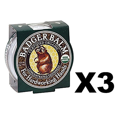 Badger Balm 2oz Tin Organic Healing Hand Moisturizer Cracked Dry Skin (3-Pack) - //coolthings.us