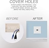 ACMEROTA HDMI Wall Plate Single Port Faceplate White ABS Home Office Theater view 4