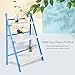 Ejoyous Wood Plant Stand, 3 Layer Foldable Freestanding Flower Plant Rack Stand Display Storage Shelf Rustic Decor for Greenhouse Balcony Room Garden Patio with Plant Tools, Glove, Screwdriverthumb 4