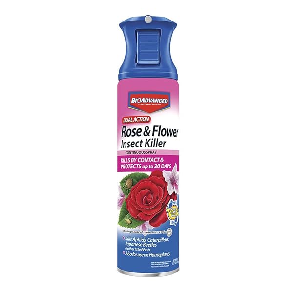 BIOADVANCED DUAL ACTION ROSE AND FLOWER INSECT KILLER, CONTINUOUS SPRAY, 15.7 OZ
