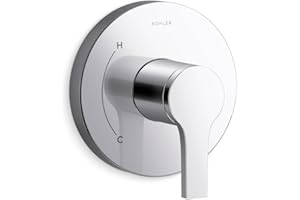 Kohler TS35320-4-CP, Elate Rite-Temp Valve Trim, Polished Chrome, Shiny Bathroom Valve, Easy Maintenance