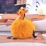 GH8 Kawaii Cute PU Plush Giraffe Shape As Charms