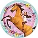Spirit Riding Free Party Horse Supplies and Decorations Kit for 16 - Lunch and Dessert Plates, Birthday Banner, Table Cover and Napkins Bundled with Birthday Card by JPMD Party House