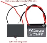 DollaTek 2Pcs CBB61 1.5uF 450V AC Air Conditioner Fan Motor Running Capacitor view 6