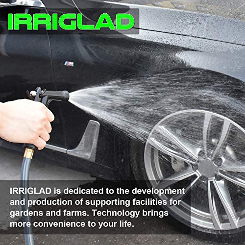 IRRIGLAD Hose Nozzle 2 Pack, Full Size Pistol Grip Water Nozzle Sprayer