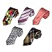DANF.01 Multicolors Stain Wedding Thin Mens Tie 5 Styles Available By Dan Smith