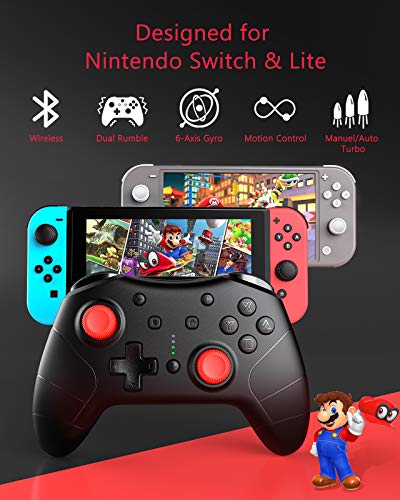 Wireless Switch Pro Controller with Headphone Jack - Vivefox Switch