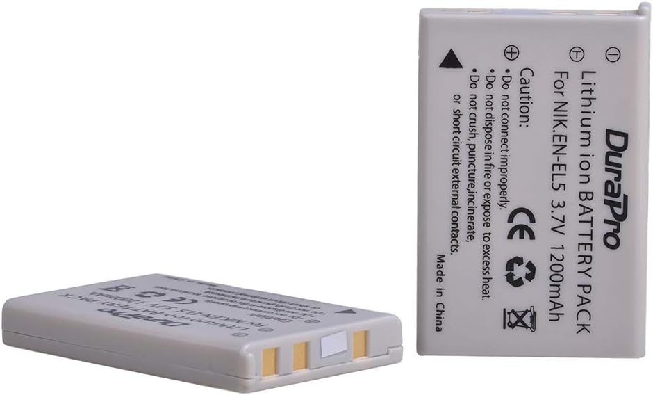 DuraPro 2Pc EN-EL5 EN EL5 Battery + LCD USB Charger for Nikon EN-EL5 Battery; NIKON Coolpix P530, P520, P510, P100, P500 - Image 4