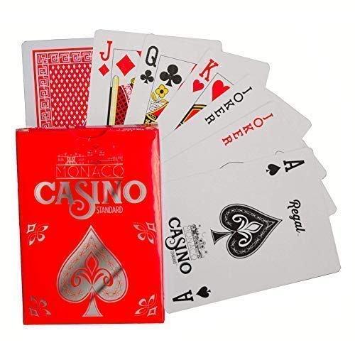 Regal Games Casino Standard Poker Size Playing Cards (Red)