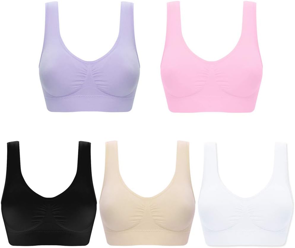 aoqininu Womens Sports Bra Fitness Racerback Workout Yoga Bras