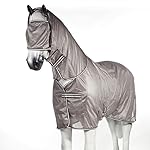Horze La Pampa Xtra Comfort Mesh Fly Sheet & Fly Mask Set 84" Grey