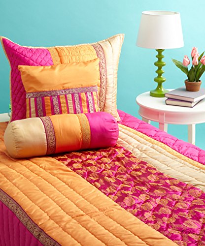 Tangerine Orange & Fuschia NeckRoll
