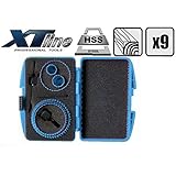 XTLINE Wood Hole Saw Set 9 pcs 19-73mm HSS Steel (XT11809)