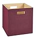 ClosetMaid Decorative Fabric Storage Bin, Cabernet
