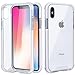 MATEPROX iPhone Xs Case iPhone X Case Clear Hybrid TPU Hard Cover with Thin Shockproof Bumper Protective Case for iPhone Xs/X 5.8'' (Clear White)