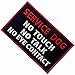 Service Dog No Touch No Talk No Eye Contact Vests/Harnesses Emblem Embroidered Fastener Hook & Loop Patch