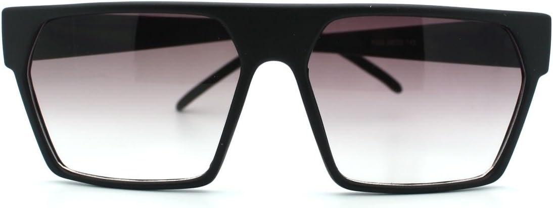 Futuristic Flat Top Mobster Geometic Angular Square Sunglasses