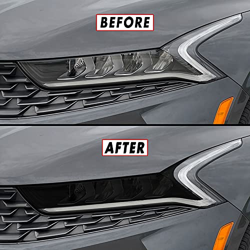 SlickMod PreCut Vinyl Smoke Tint for 20212022 Kia K5 Headlight (2