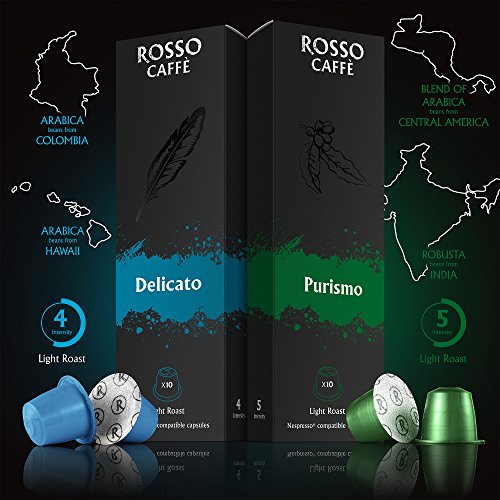 Nespresso Compatible Capsules Variety Pack 60 Pods Fit to All