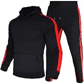 amropi Men's Sweatsuit Pullover Hoodie Tops and Pants Set Casual Sports Tracksuit