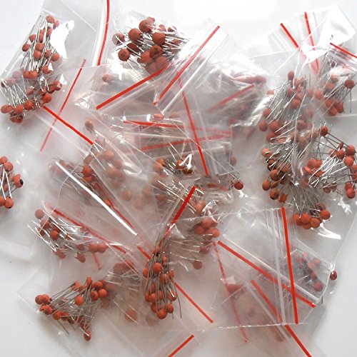 CHENGYIDA (1pf-104nf) 500pcs 25value Ceramic Capacitor Assorted kit Assortment Set