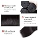 Beauhair Straight Hair Bundles with Closure (10 12 14+10 Closure) 100% Brazilian Straight Virgin Hair 3 Bundles with Lace Closure Free Part Human Hair Extensions Natural Black Color