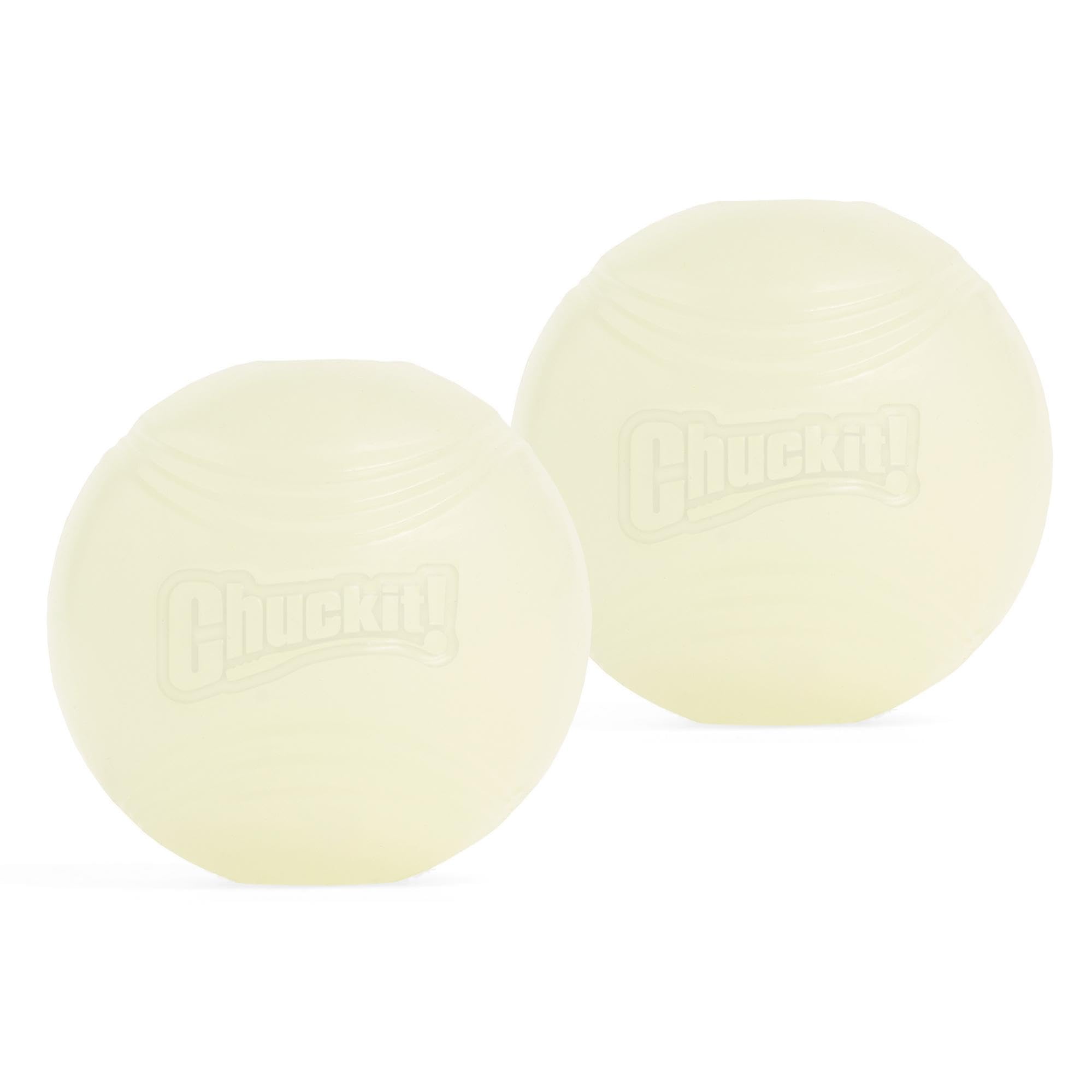 Chuckit - Max Glow Ball Medium 2 pack - 6 cm - dog toy - 1 piece