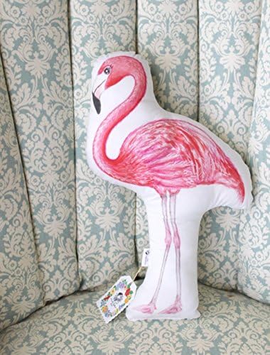 Flamingo pillow. Pink Flamingo plush. Tropical decor. Girls room decor. Tropical throw pillow. Florida decor.