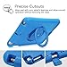 Fintie iPad 9.7 2018 2017/iPad Air 2/iPad Air Case, [Magic Ring] 360 Rotating Multi-Functional Grip Stand Shockproof Full-body Rugged Protective Cover for iPad 6th/5th Gen, iPad Air 1/2, Blue