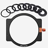 K&amp;F CONCEPT Metal Filter Holder+8 Adapter Rings(49/52/58/62/67/72/77/82mm) | For K&amp;F Square Lens Filter-FH702